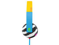 Слушалки Skullcandy Uproar, в жълто-синьо