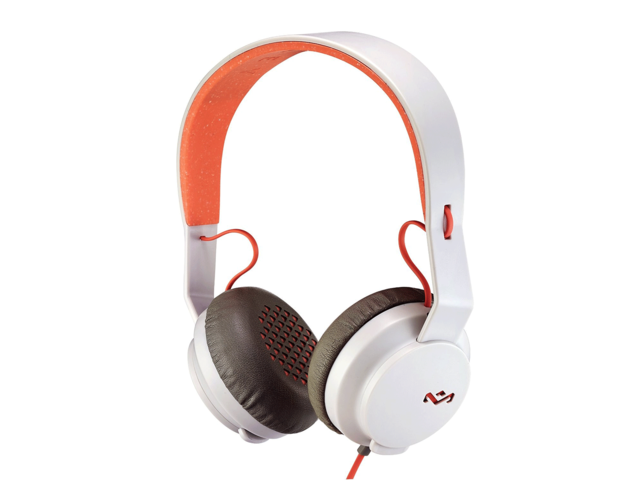 Слушалки Marley Roar, в бяло-розово