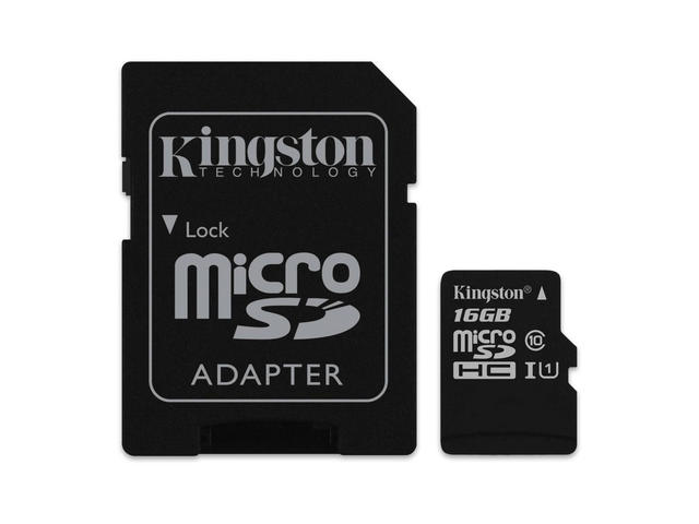 Карти памет 16GB microSDHC Kingston Class 10 UHS-I