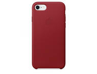 Калъфи Apple iPhone 8 / 7 Leather Case, в червено
