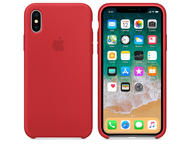 Калъфи Apple iPhone X Silicone Case, в червено