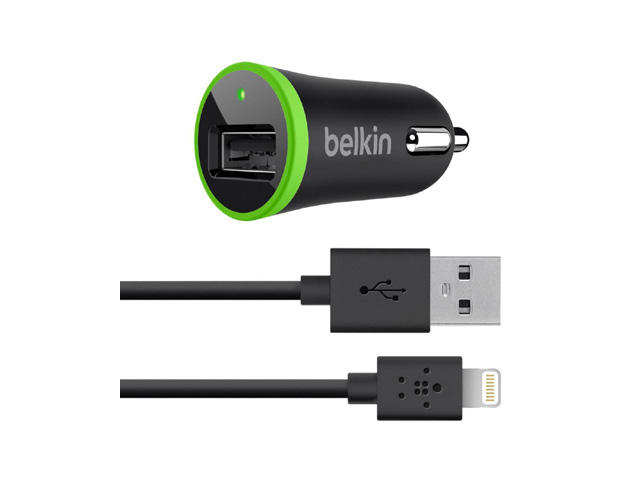 Аксесоари за таблети Belkin зарядно за кола с отделен Lightning кабел