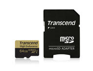 Карти памет 64GB Transcend High Endurance microSDXC/SDHC 