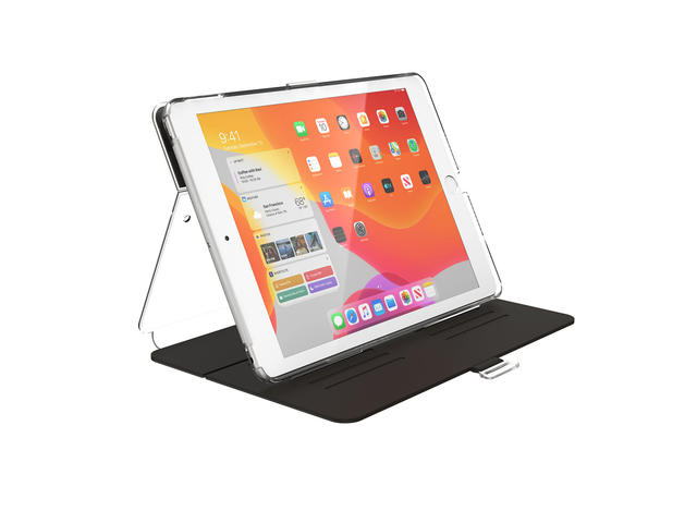 Калъфи за таблети Speck iPad 8 (2020), iPad 7 (2019) 10.2 inch BALANCE FOLIO CLEAR (BLACK/CLEAR)