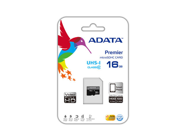Карти памет 16GB microSDHC/SDXC карта A-data Premier
