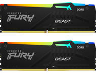 Оперативна памет 64GB (2x32GB) DDR5 6000 MT/s Kingston FURY BEAST RGB