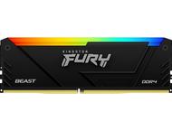 Оперативна памет 128GB (4x32GB) DDR4 3200MT/s Kingston FURY BEAST Black RGB