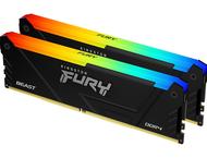 Оперативна памет 32GB (2x16GB) DDR4 3200MT/s Kingston FURY BEAST RGB Black