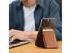 Стойки за мобилни устройства Satechi Vegan-Leather Magnetic Wallet Stand- Brown