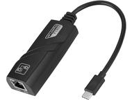 Кабели и Адаптери Мрежови адаптер Estillo 10/100/1000 Mbps, USB-C 3.1 към RJ45, Черен