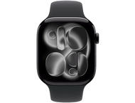 Смарт часовници Apple Watch S11 GPS + Cellular 42mm Jet Black Aluminium Case with Black Sport Band - S/M