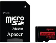 Карти памет 256GB Apacer microSDHC/SDXC UHS-I U1 V10 A1 (R100 MB/s)