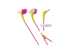 Слушалки Audio-Technica ATH-SPORT2YP SonicSport, в розово-жълто